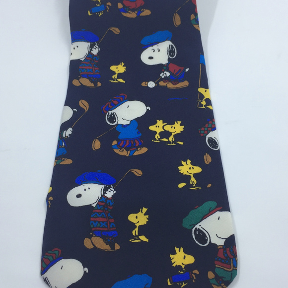 Peanuts | Accessories | Peanuts Snoopy Playing Golf Nectie | Poshmark